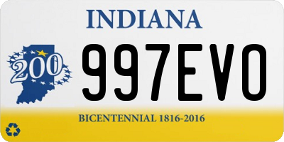 IN license plate 997EVO