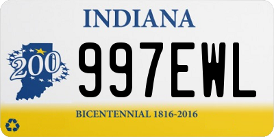 IN license plate 997EWL