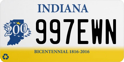 IN license plate 997EWN