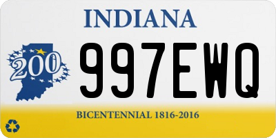 IN license plate 997EWQ