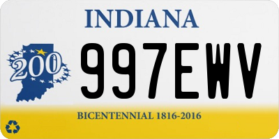 IN license plate 997EWV