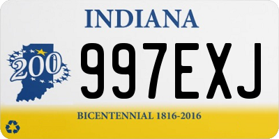 IN license plate 997EXJ