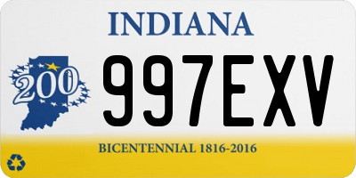 IN license plate 997EXV