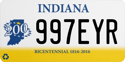 IN license plate 997EYR