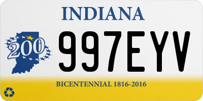 IN license plate 997EYV