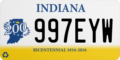 IN license plate 997EYW