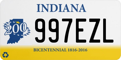 IN license plate 997EZL