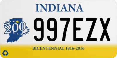 IN license plate 997EZX