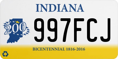 IN license plate 997FCJ