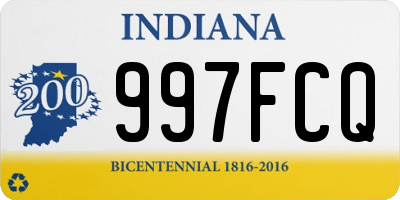 IN license plate 997FCQ