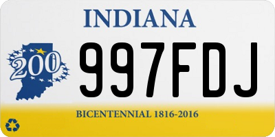 IN license plate 997FDJ