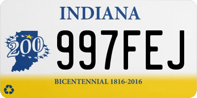 IN license plate 997FEJ