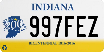 IN license plate 997FEZ