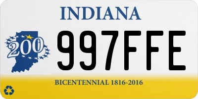 IN license plate 997FFE