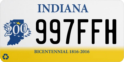 IN license plate 997FFH