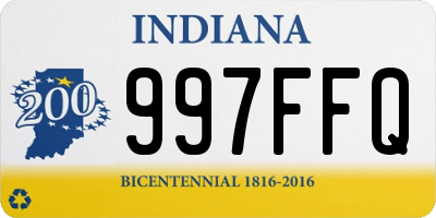 IN license plate 997FFQ