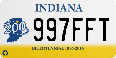 IN license plate 997FFT