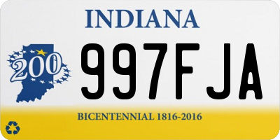 IN license plate 997FJA