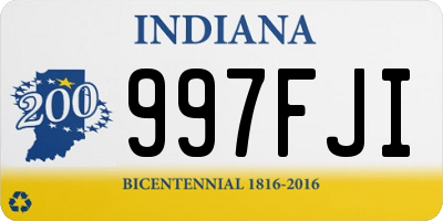 IN license plate 997FJI