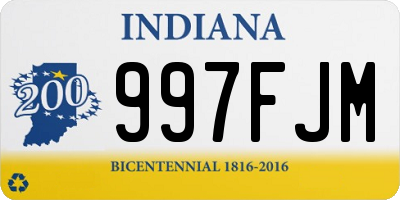 IN license plate 997FJM