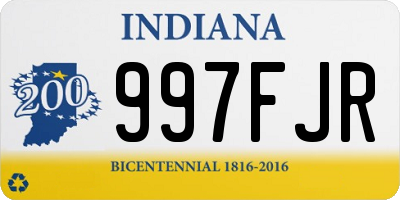 IN license plate 997FJR