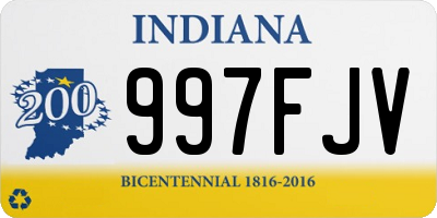 IN license plate 997FJV