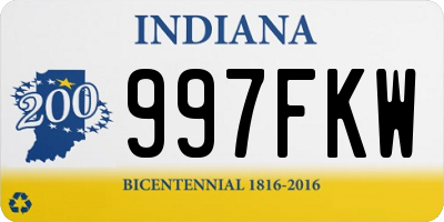 IN license plate 997FKW