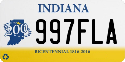 IN license plate 997FLA