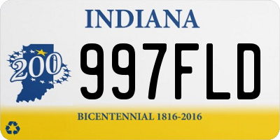 IN license plate 997FLD