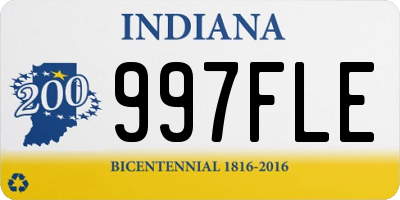 IN license plate 997FLE