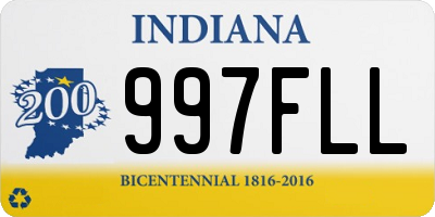 IN license plate 997FLL