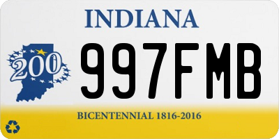 IN license plate 997FMB