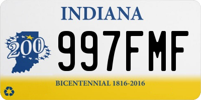 IN license plate 997FMF