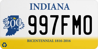 IN license plate 997FMO