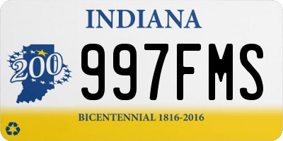 IN license plate 997FMS