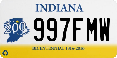 IN license plate 997FMW