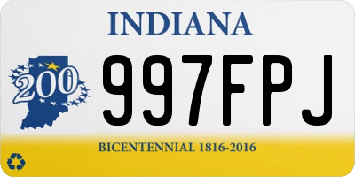 IN license plate 997FPJ
