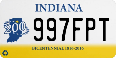 IN license plate 997FPT