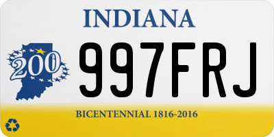 IN license plate 997FRJ