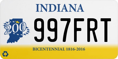 IN license plate 997FRT