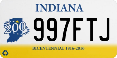 IN license plate 997FTJ