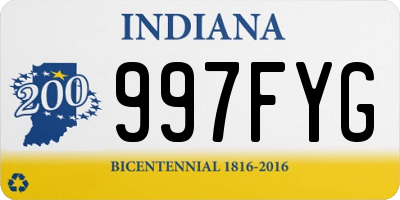 IN license plate 997FYG