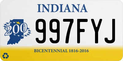 IN license plate 997FYJ