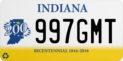 IN license plate 997GMT