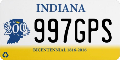 IN license plate 997GPS