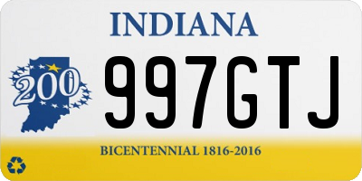 IN license plate 997GTJ