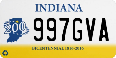 IN license plate 997GVA