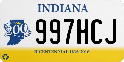 IN license plate 997HCJ