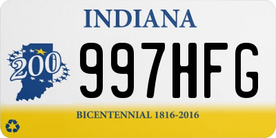 IN license plate 997HFG