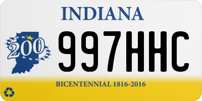 IN license plate 997HHC